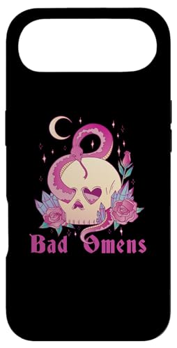 Bad Omens Snake And Skull Grunge Goth fB[X Bad Omen X}zP[X iPhone Air p