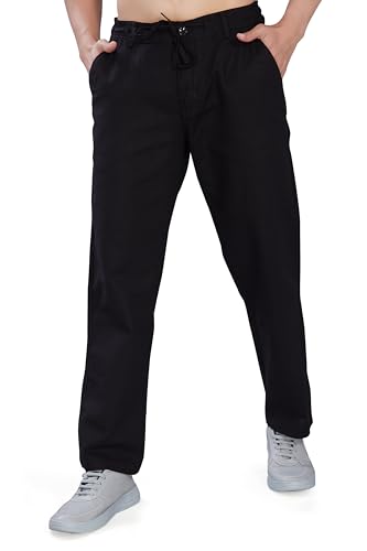 Image of DIVISIVE Men's Relaxed Fit Cotton Linen Blend Trousers