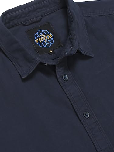 Image of StitchX Men's Full Sleeve Core Essentials Twill Over-Dyed Shirt XS-2XL