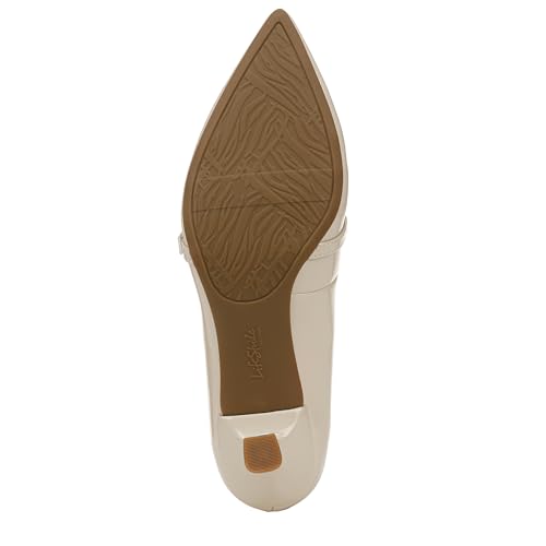Life Stride Womens Madelyn Kitten Heel Pump Almond Milk Patent 9.5 M4