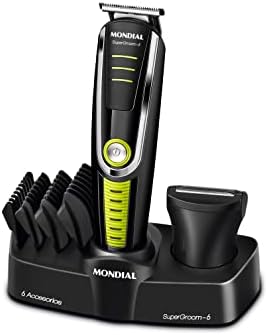 MONDIAL Aparador de Pelos Super Groom 06, Preto/Verde, 6W, Bivolt...