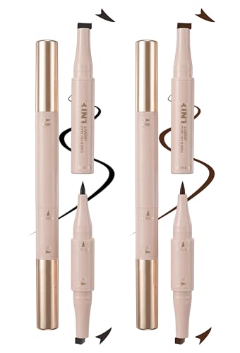 Erinde 2PCS 3-in-1 Winged Eyeliner Stamp Pen