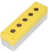 Hyuduo Push Button Box Control Station Case Switch Shell Waterproof Casing 5 Holes for Equipment