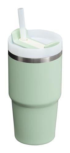 Image of Stanley Quencher H2.0 Tumbler with Straw 20 oz | Flowstate 3-Position Lid | Cup Holder Compatible for Travel | Insulated Stainless Steel Cup | BPA-Free | Matcha Cream