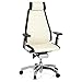 Produktbild hjh OFFICE 652857 Profi Bürostuhl GENIDIA PRO Leder Weiß Hochwertiger Bürosessel, individuell einstellbar, ergonomisch