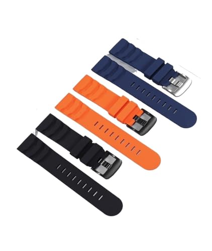 Accessoires de montre bracelet caoutchouc fluoré 24 mm - 3