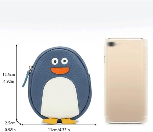 Spacious & Functional Cute Penguin Shape Wallet Leather Card Holder Multifunction Portable Coin Purses Slim Large Capacity Coins Pocket Clutch Purse2