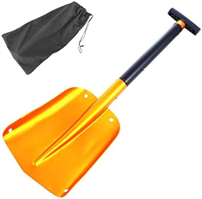 NOLITOY Snow Shovel Collapsible Folding Shovel for car auto Snow Removal Shovel Metal Pooper Scooper Folding