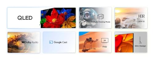 TVC QLED 40 FHD ANDROID TV WIFI DOLBY AUDIO 2.0