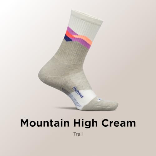 Image of Feetures Trail Max Cushion Mini Crew Sock - Hiking Socks for Men & Women