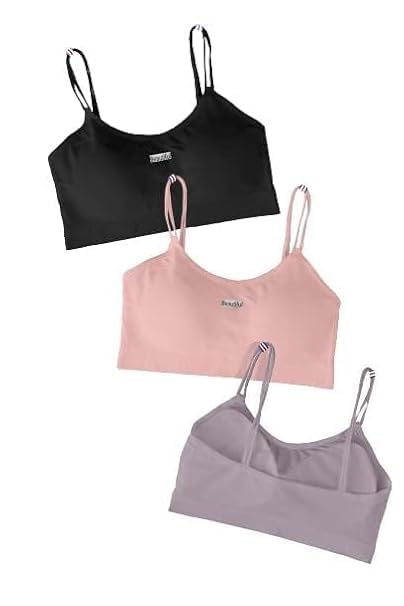 SIZZERS Women's Cotton Wire-Free Full Coverage Lightly Padded Sports Bra - Comfortable & Supportive Everyday Wear - Pack of 3 (Size- 28 to 32, Multicolor Black Pink Grey)-image-4
