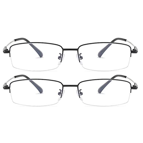 Image of 2 Pack Computer Myopia Glasses Blue Light Blocking Distance Glasses Lightweight Nearsighted Glasses