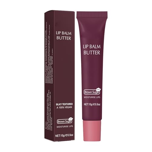 Bálsamo de mantequilla labial, bálsamo labial nutritivo y bálsamo labial para un brillo e hidratación instantáneos. Cuidado de labios transparente, tonificado y calmante. Cuidado de los labios