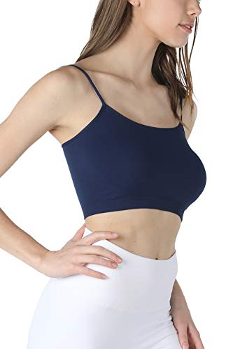 Image of NIKIBIKI Women Seamless Classic Crop Top Bralette, Made in U.S.A, One Size