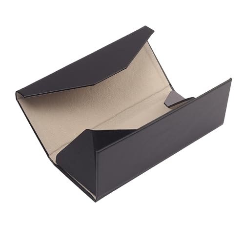 Image of VIVID Vision Unisex Adult Lightweight Eyewear Specs Case Cover | Protect Eye Glasses | Chashma Dibbi | Spectacle Box | Closure - Magnetic | Faux Leather | IC-534 | Black | cloth
