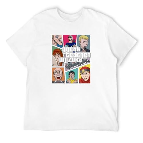 Photo de Men Great Teacher Onizuka GTO T Shirt Custom Cotton Homme Tee Shirts White XXL