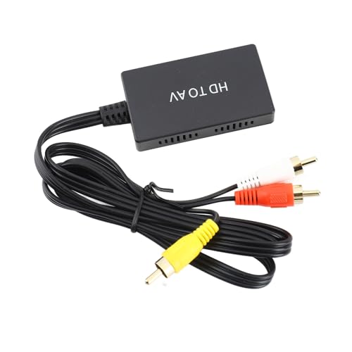 Interfaz Multimedia HD a Convertidor de y Vídeo Adaptador de Decodificador para Televisores Antiguos Fácil Plug and Play Diseño Liviano y Duradero