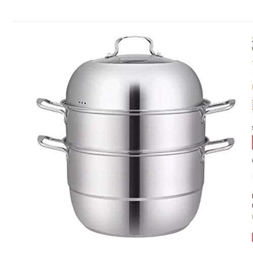 Marmite à vapeur 3 niveaux inox 28cm évite les plats trop gras