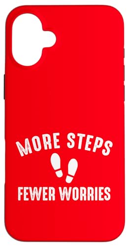 More Steps Fewer Worries Walking Day Health Fitness Campaign �X�}�z�P�[�X iPhone 16 Plus �p