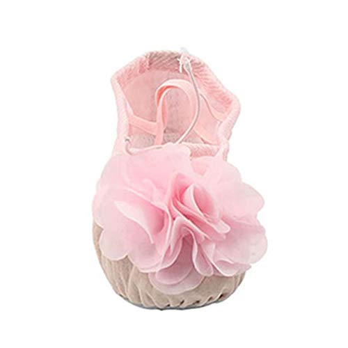 Kid Girl's Canvas Ballet Dance Yoga Shoes With Flower,Pink,11 M Us #TOP2