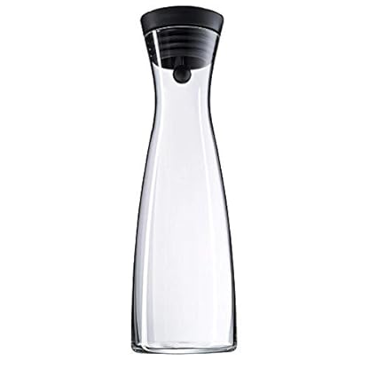 WMF Basic Wasserkaraffe 1,5 liter, Glaskaraffe mit Deckel, Silikondeckel, CloseUp-Verschluss & Küchenhandtuch-Set, 3-teilig, Handtuch, Geschirrhandtuch, Baumwolle – Bild 4