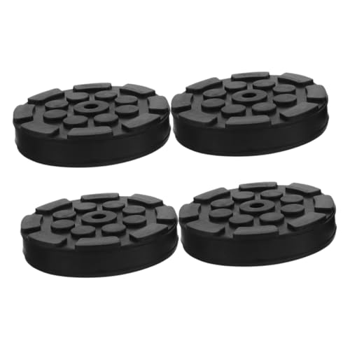 SOLUSTRE 4Pcs Rubber Jack Pad Adapter for Car Lifts Octagonal Shape Slip Floor Protection Durable and Multi Functional Use for Automotive Repair and Construction Sites