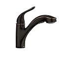 Moen Brecklyn Mediterranean Bronze Single-Handle Pull-Out Sprayer Kitchen Sink Faucet with Power Clean, 87557BRB