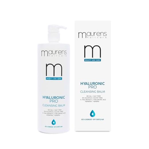 MAURENS - Champú Hyaluronic Bálsamo Levante Pro 1000 ml | con Ácido Hialurónico y Keratina | Intensa Hidratación a Cabellos muy Secos y Castigados | Sin Sal ni Sulfatos