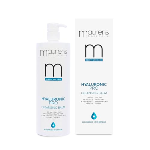 MAURENS - Champú Hyaluronic Bálsamo Levante Pro 1000 ml | con Ácido Hialurónico y Keratina | Intensa Hidratación a Cabellos muy Secos y Castigados | Sin Sal ni Sulfatos