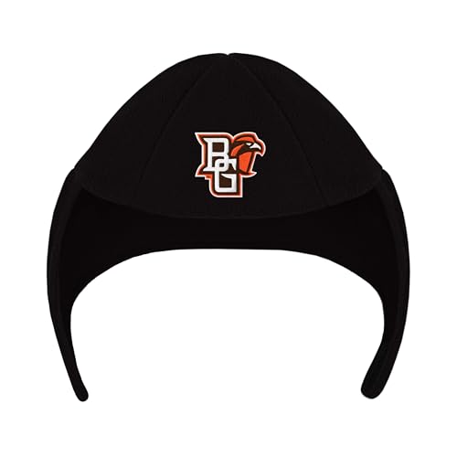 College Baby Infant & Toddler Chin Strap Beanie, Bowling Green Falcons Logo, Unisex, Black, 12-24 Months