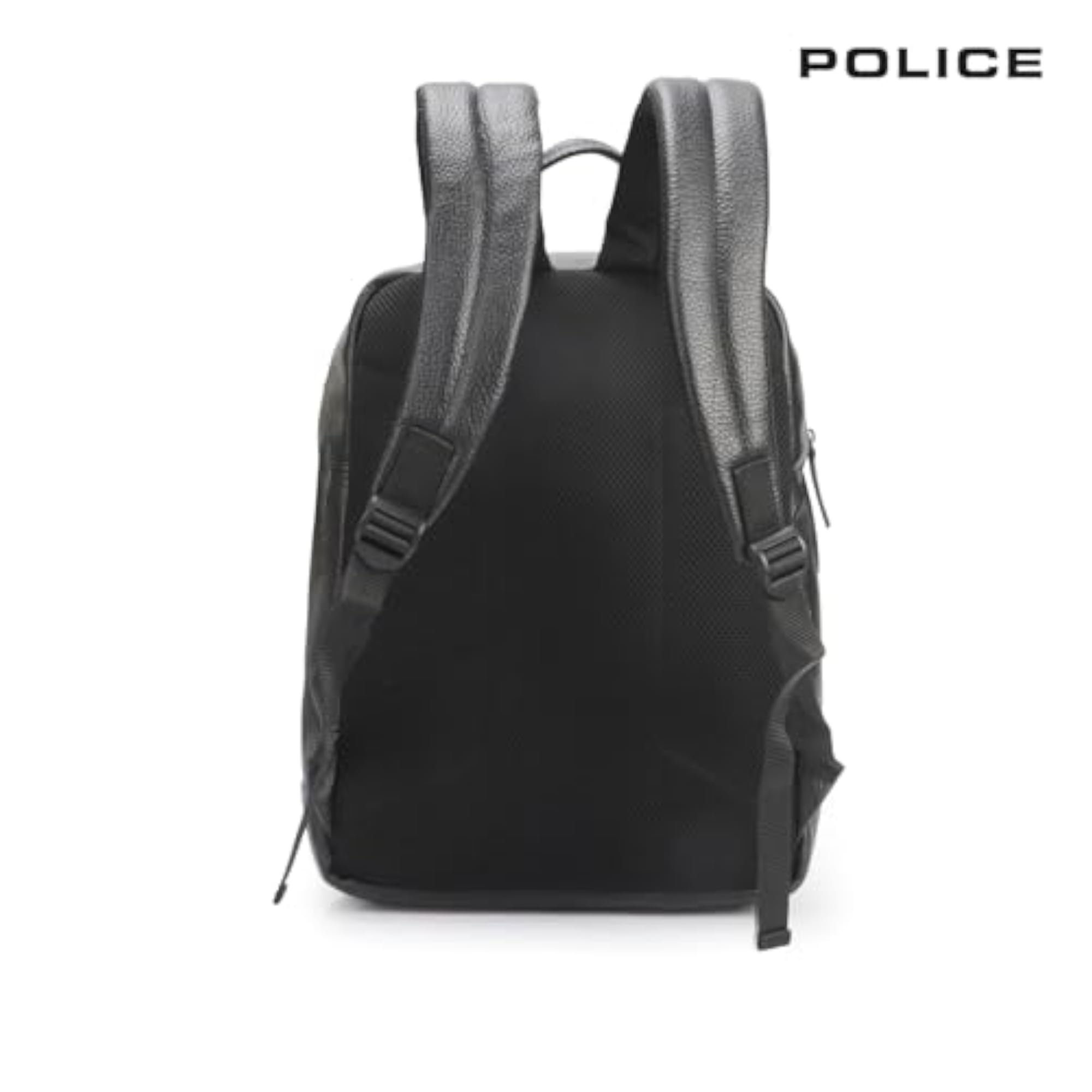 20L Vegan Leather Laptop Backpack, Water Resistant