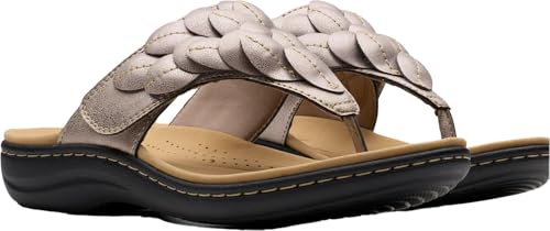 Clarks Clarks - Womens Laurieann Palm Sandals, Color Taupe Meta, Size: 6 W US