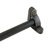 Renovators Supply Manufacturing Stair Carpet Rods 39.6 in. Cast Brass Oil Rubbed Bronze Carpet Runner Rods with Holder Bracket Hardware