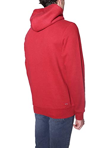 NAPAPIJRI Felpa con Cappuccio Uomo Berber Rossa