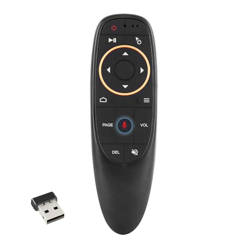 Image of 2.4G Voice Air Fly Mouse Remote, Wireless Voice Control Remote with 6-Axis Gyroscope & IR Learning for Android TV Box, NVIDIA Shield, PC, Projector, Windows & Mac