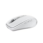 Logitech MX Anywhere 3S Compact Wireless Mouse, Fast Scrolling, 8K DPI Any-Surface Tracking, Quiet Clicks, Programmable Buttons, USB C, Bluetooth, Windows PC, Linux, Chrome, Mac - Pale Grey