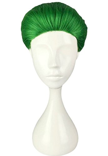 Diy-Wig Short Green Halloween Costume Wigs for Men