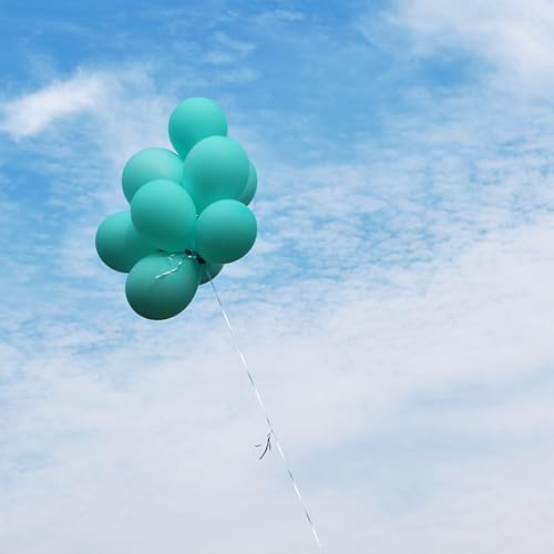 Image of 5 inch Teal Balloons, 100 pcs Mini Teal Blue Birthday Balloons for Party Decorations (Teal)