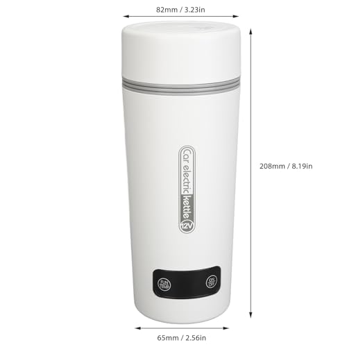 Hervidor eléctrico portátil para auto 350ml acero inox miniatura 5