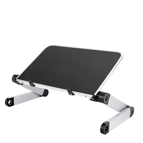 Soporte ergonómico de laptop Mikikit negro de aluminio miniatura 1