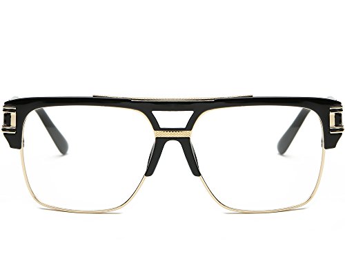 Image of Allt Square Aviator Large Fashion Sunglasses For Men Women Goggle Alloy Frame Glasses
