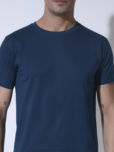 Image of Round Neck Half Sleeve Pure Cotton T-Shirt