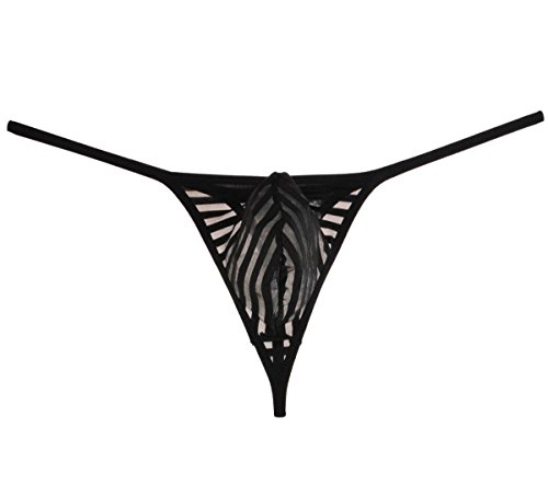 Men's Stripe Micro Thong Gay Men Pouch T-Back G-String Jockstrap Underwear
