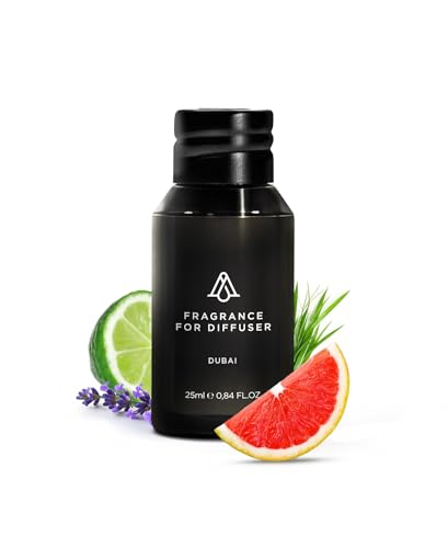 AromaPlan Hotel Scents Dubai 0.84 Fl Oz (25ml), Home Luxury Aroma & Hotel Fragrance Diffuser Oil- Hotel Diffuser Oil for Aromatherapy- USA Made, Bigger Bottle, Bolder Aroma & Longer Lasting