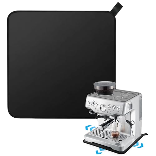YUWJOOWEE Sliding Mat for Coffee Machine, Coffee Mats Coffee Machine Mats Coffee-Accessories Sliding Pad Accessories Compatible with Ninja Luxe CoffeeMachine ES601UK ES701UK Series (32 * 32 * 1cm)