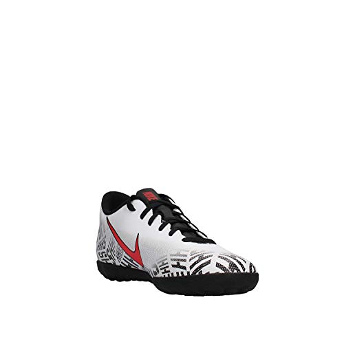 Chuteira Society Nike Mercurial Vapor 12 Club Neymar Jr TF - Branco e Vermelho - 39