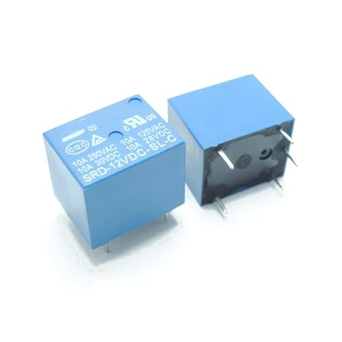 Relé SRD-12VDC-SL-C con conmutación estable de 5 pines tipo PCB lote de 5 piezas