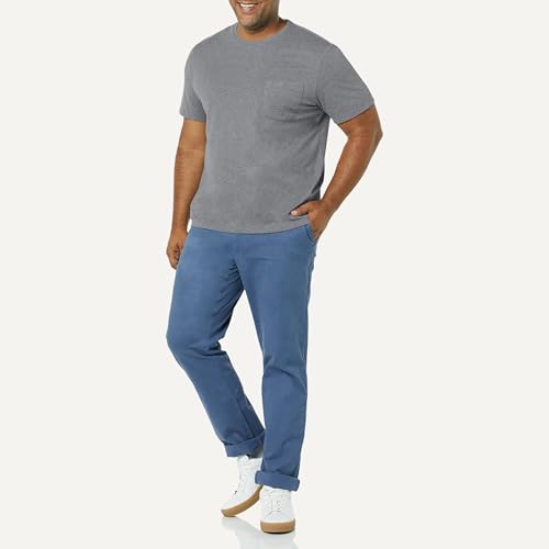 Image of Amazon Essentials Men's Short-Sleeve Crewneck Pocket T-Shirts, Pack of 2