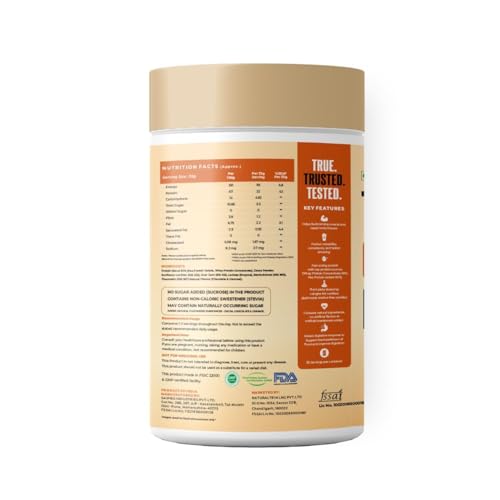 NATURALTEIN The Good Prot 1 kg (Chocolate Caramel) | 22g Protein Per Serving | No Artificial Flavors | Clean & Natural Protein Blend | Plant & Whey Protein Mix