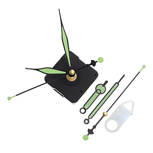 AUTSUPPL 1Set DIY Silent Clock Movement Kit with Glow The Dark Clock Hands for Replacement Repairing All Clock Easy to Use Mechanism for Custom Clock Projects